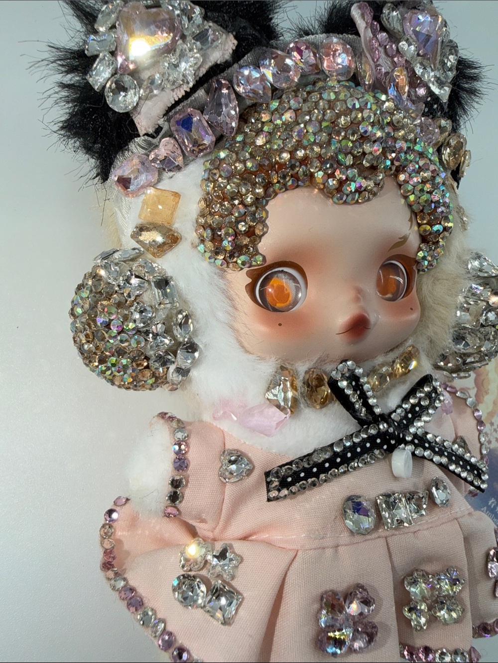 Authentic Skullpanda Amber L’Impressionnisme Plush Pendant NWT Bling - Picture 3 of 6